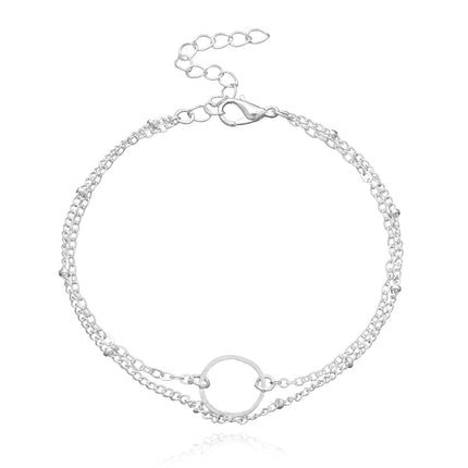 Two Layers Round Chain Bracelet
