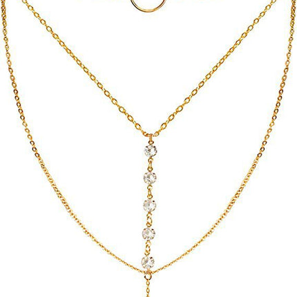 Round Stone Pendant Necklace