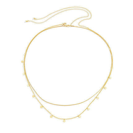 Disc Bead Chain Waist Chain for Women Body Jewelry