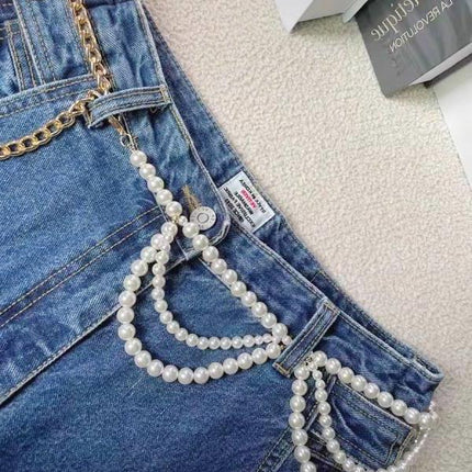 Multi-Layer Pearl Belt New Bead Skirt Chain