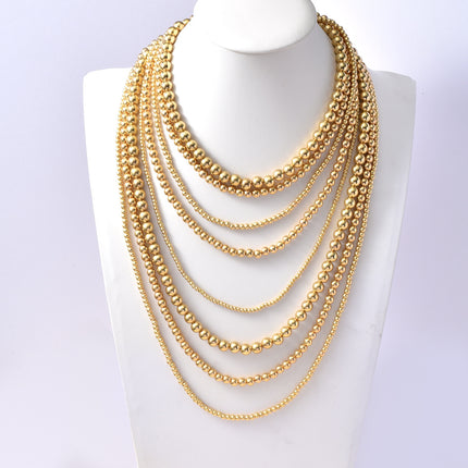 Multi-layer Hip-hop Women Ccb Material Long Bohemian Necklace