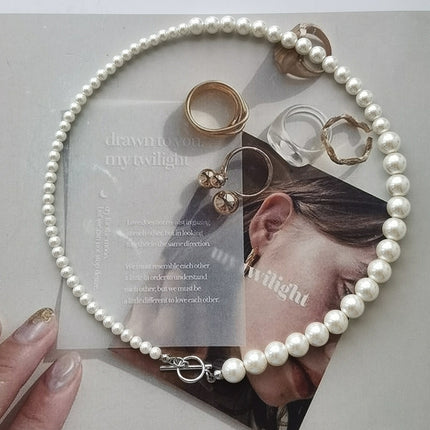 Handmade Classic Pearl Chain Necklace - FASHION SHEGOODS LLC
