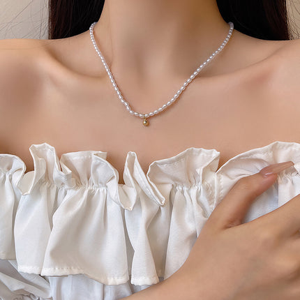 Pearl Beads Beaded Chain Necklace - FASHION SHEGOODS LLC