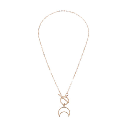 Moon Shape Pendant Necklace