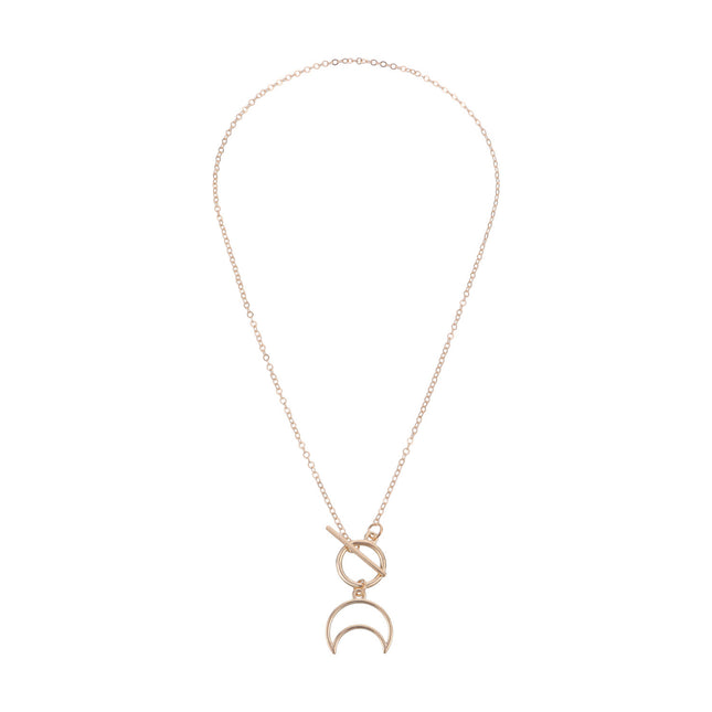 Moon Shape Pendant Necklace
