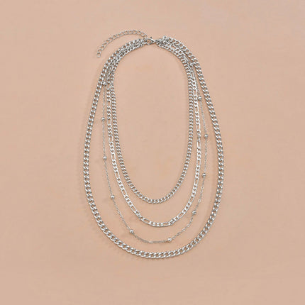 Cute Layered Chain Choker Necklace