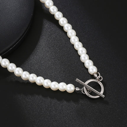 Faux Pearl Beaded Choker Necklace - FASHION SHEGOODS LLC