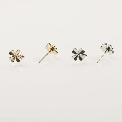 Camera Clover Stud Earrings Set