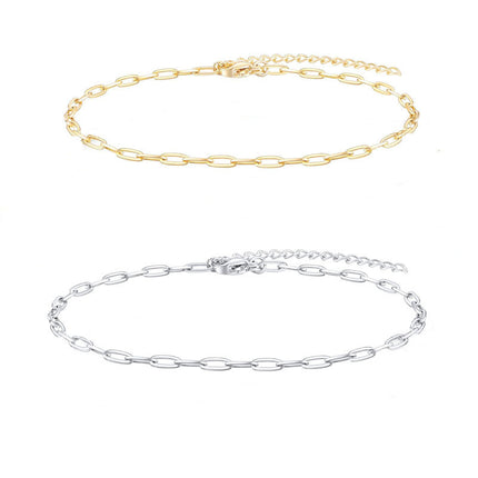 Paperclip Thick Chain Anklet Jewelry