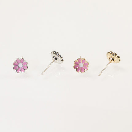 Butterfly flower stud earrings set Jewelry