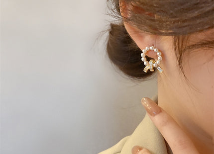 Vintage Rhinestone Stud Earrings for Women