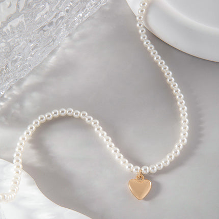 Love Pendant Pearl Necklace - FASHION SHEGOODS LLC