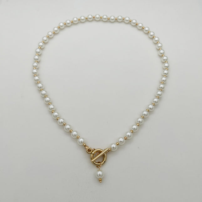 Imitation Pearl Pendant Necklace Bracelet - FASHION SHEGOODS LLC