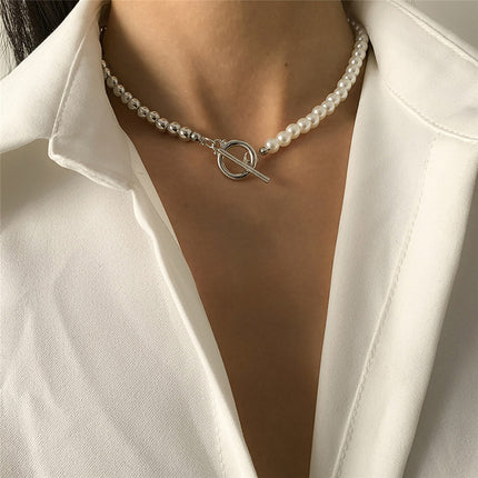 Baroque Pearl Chain Necklace Women Collar
