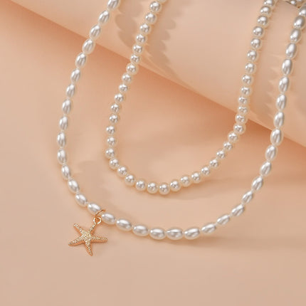 Ocean Jewelry Starfish Pendant Necklaces - FASHION SHEGOODS LLC