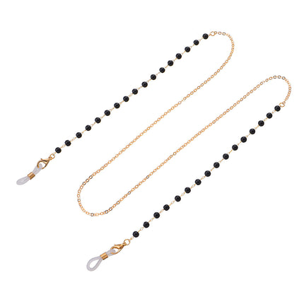 Simple Fashion Black Bead Glasses Chain