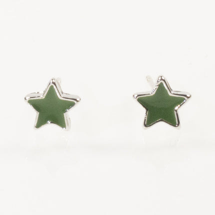 Green Star mini Stud Earring