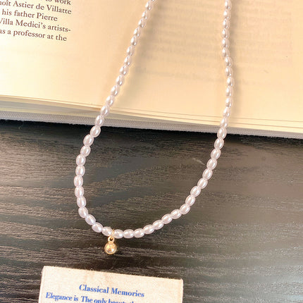 Pearl Beads Beaded Chain Necklace - FASHION SHEGOODS LLC