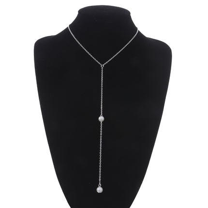 Pearl Pendant Chain Necklace