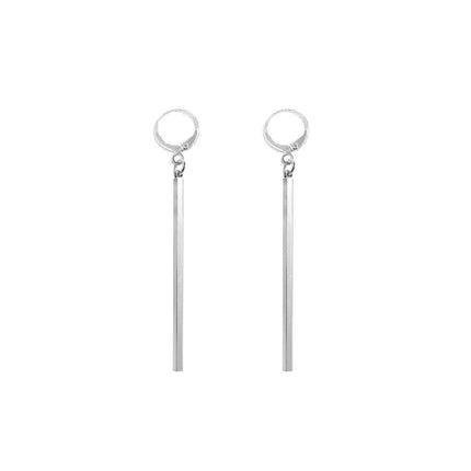 Long Geometric Drop Earrings