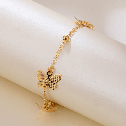 Women Summer Beach Butterfly Charm Anklets Jewelry
