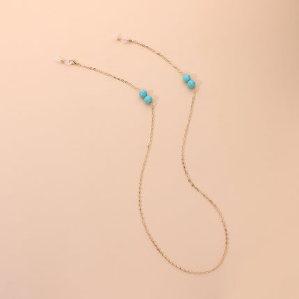 Turquoise Bead Glasses Chain