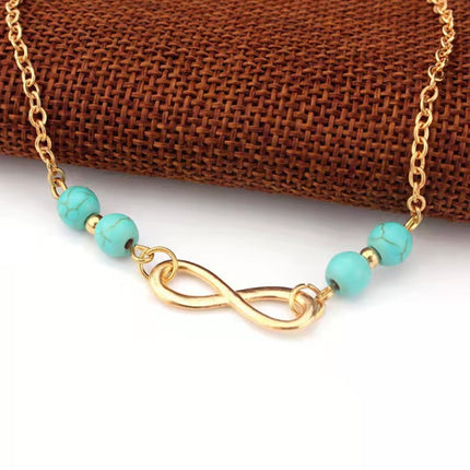 Turquoise Stone Beads Anklet Jewelry