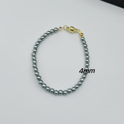 Glass Pearl Bracelet Woman Magnet Clasp