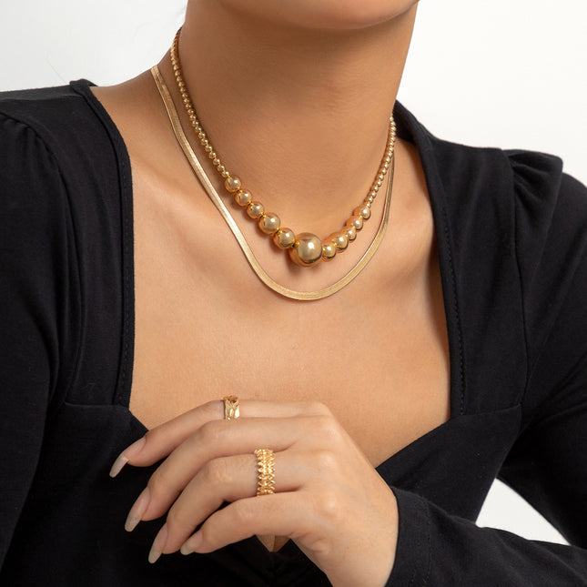 Exaggerated Multi-Layer Tassel Beaded Necklace