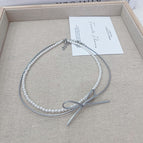 Silver Leather with pearl layer