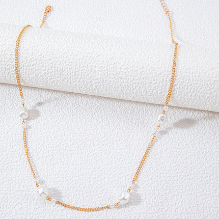Retro Pearl Round Beaded Body Chain for Women