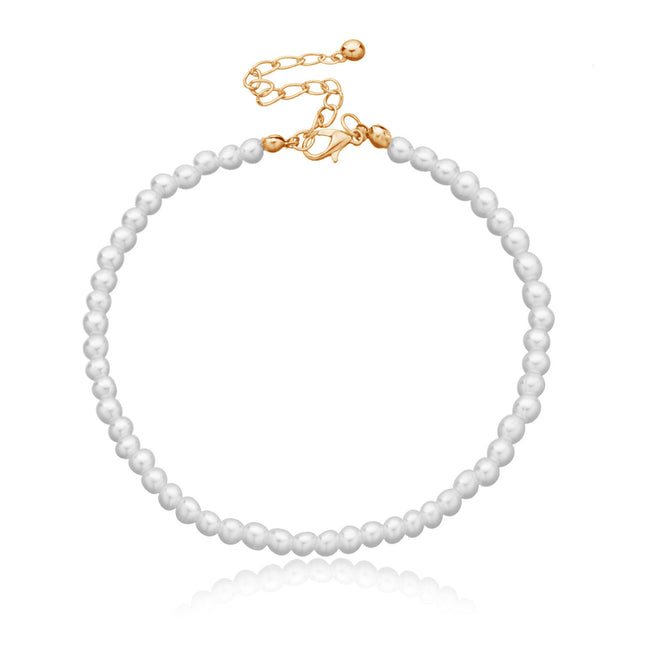 Pearl Chain Anklet Jewelry