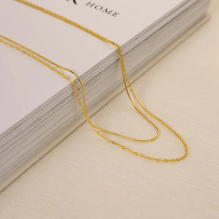 Snake Chain Choker Necklace for Women