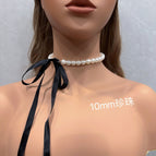 10mm White Necklace
