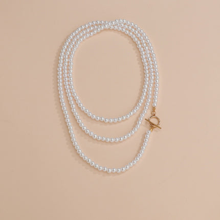 Vintage Women Baroque Pearl Necklace