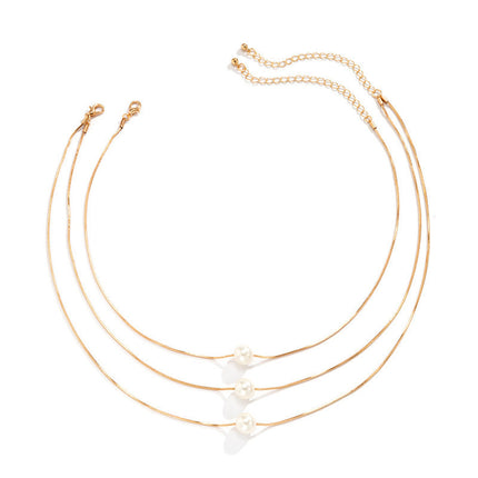Multi-layer Snake Chain Necklace 3 Layer