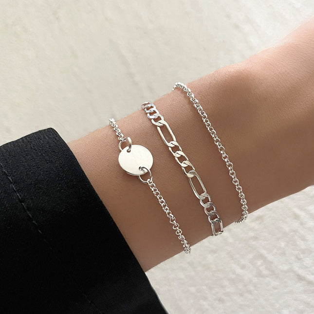 3 Elegant Chain Bracelet Set