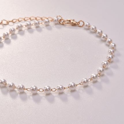 Pearl Beads Foot Bracelet