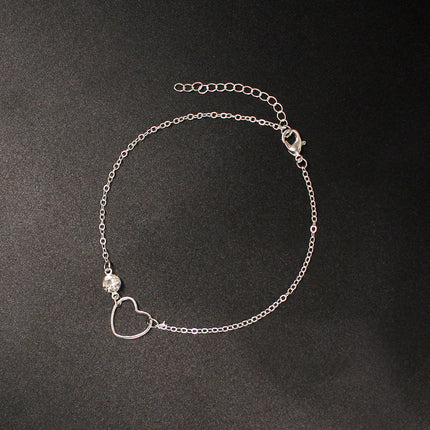 Heart Pendant Anklet Chain Foot Bracelet
