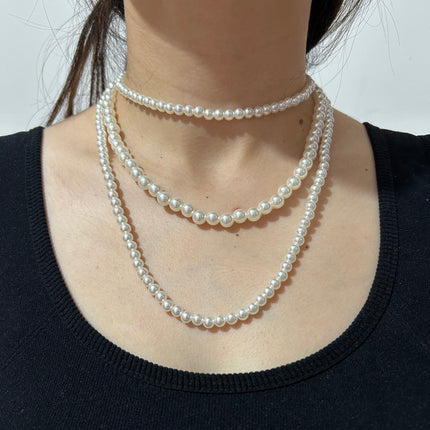 Imitation Layer Pearl Necklace for Women - FASHION SHEGOODS LLC