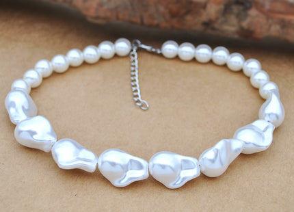 Baroque Pearl Necklace Women's Neck Choker Collarbone Chain Accessories