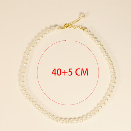 Glass Pearl Necklace Jewelry Summer Choker Jewelry - FASHION SHEGOODS LLC