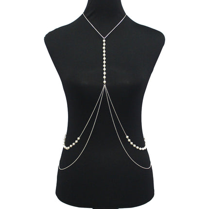 Double Layer Sexy Pearl Body Chain