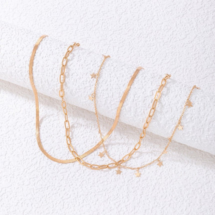 Star Necklace Layer Chain Necklace