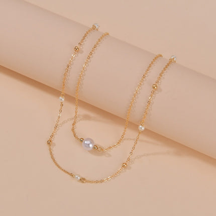 Double Layer Pearl Necklaces