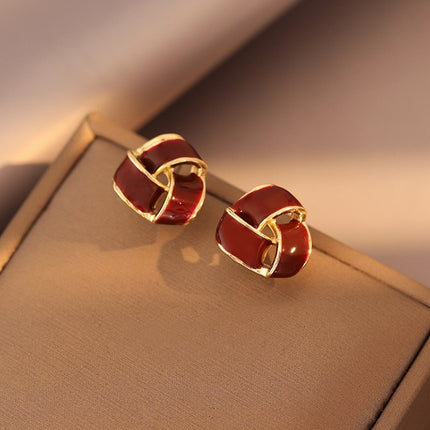 Women Hollow Out Triangle Earrings