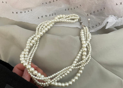 Pearls Jewelry Multilayer Pearl Necklace for Women