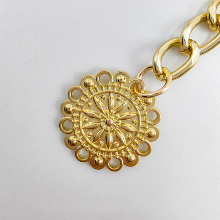 Layered Hollowed-Out Coin Belly Chain Bikini Belt Chain Gold Coin Tassels Waist Body Jewelry