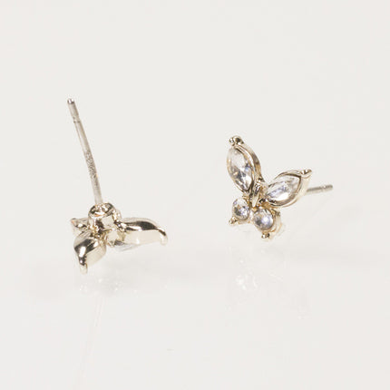 Rhinestone butterfly Stud Earrings