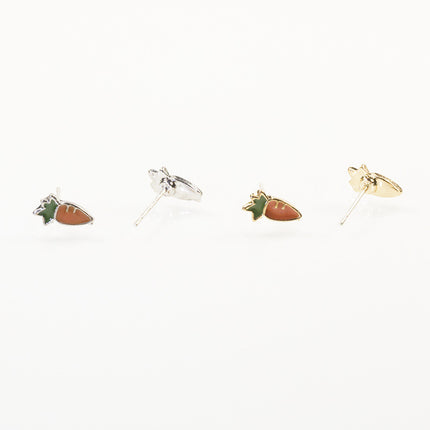 Rabbit carrot stud earrings set Jewelry